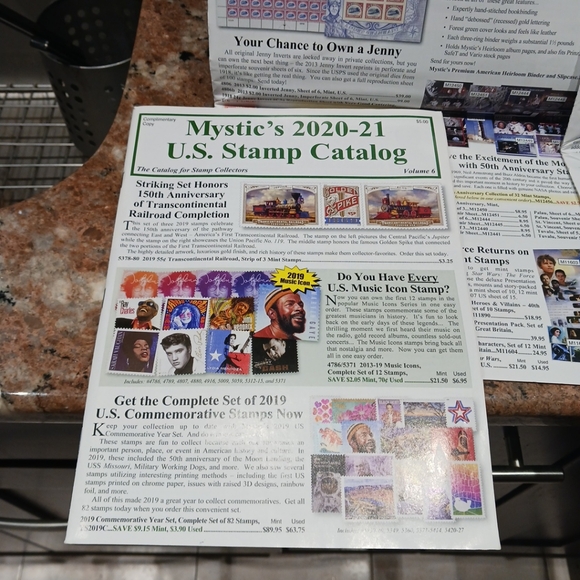 Mystic Stamp Co. 4pc 2020-2021 U.S. Stamp Catalogs Lot - Picture 2 of 5